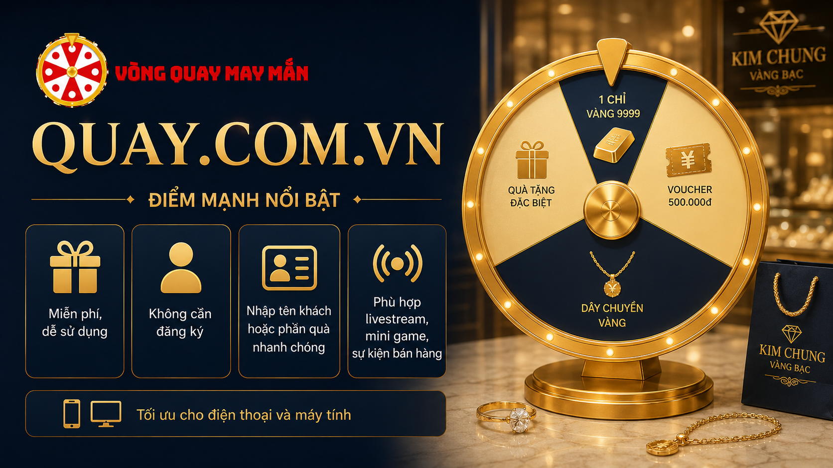 Cách tổ chức vòng quay may mắn để cửa hàng vàng bạc thu hút khách và tăng bán hàng