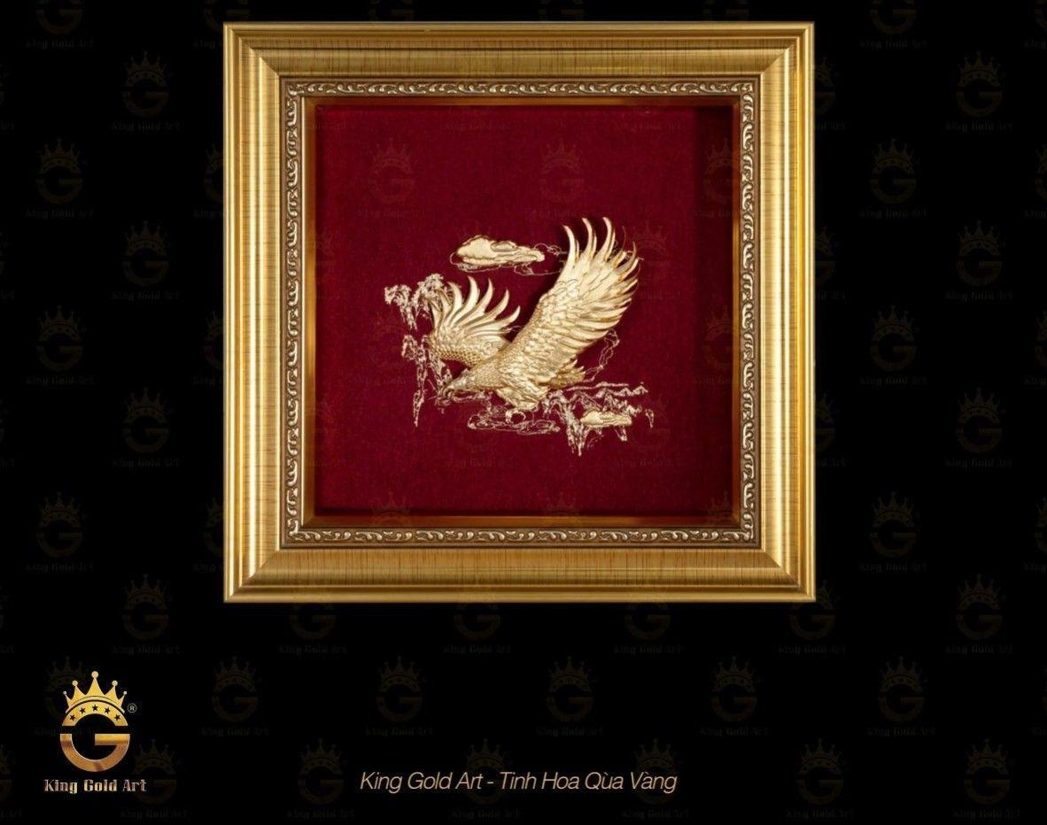 Tranh Đại Bàng Tung Cánh mạ vàng Tranh Đại Bàng Tung Cánh – hình tượng về bản lĩnh, tầm nhìn và khát vọng vươn cao. — Nguồn ảnh: King Gold Art
